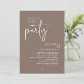 モダンな結婚披露宴 Happily Ever After Party 招待状 (スタンド正面)