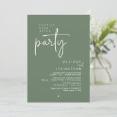 モダンな結婚披露宴 Happily Ever After Party 招待状 (スタンド正面)