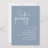 モダンな結婚披露宴 Happily Ever After Party 招待状 (正面)