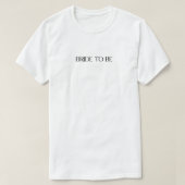 モダンな結婚指輪の「花嫁候補」 ミニマリスト ウェディング Tシャツ (デザイン正面)