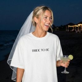 モダンな結婚指輪の「花嫁候補」 ミニマリスト ウェディング Tシャツ