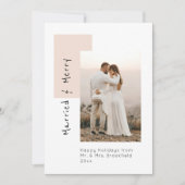 モダンな結婚生活と楽しいホリデーシーズンの写真 ブッシュ 新婚 (正面)