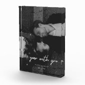 モダンな結婚1周年記念フォトペア フォトブロック (右)