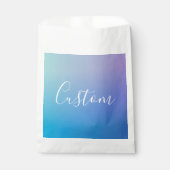 モダンな編集可能なスクリプトライティング | カラフルなオンブレ フェイバーバッグ (正面)