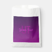 モダンな編集可能なモノグラムテキストとパープルオンブレ フェイバーバッグ (正面)