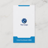 モダンな縦の名刺 名刺 (裏面)