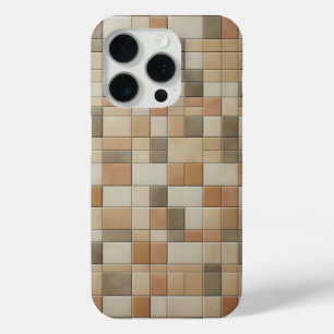 モダンな縦型モザイクスマホケース - アーシィマルチ iPhone 15 PROケース