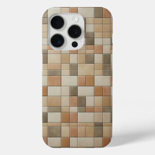 モダンな縦型モザイクスマホケース - アーシィマルチ Case-Mate iPhoneケース (裏面)