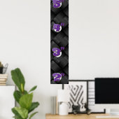 モダンな織りテクスチャ ポスター (ホームオフィス)