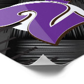 モダンな織りテクスチャ ポスター (角)