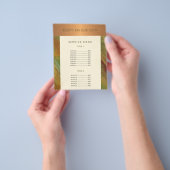 モダンな美容院のサービスメニュー チラシ (手)