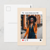 モダンな美意識の写真 インスタグラム風 ポストカード (正面/裏面)