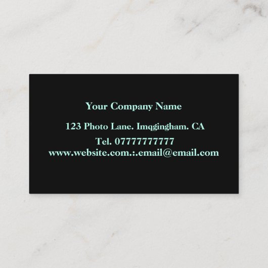 モダンな群青色青の紫色の抽象芸術のトレンディー 名刺 (裏面)