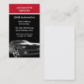 モダンな自動サービス 名刺 (正面/裏面)