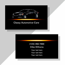 モダンな自動車サービス向けビジネスカード 名刺