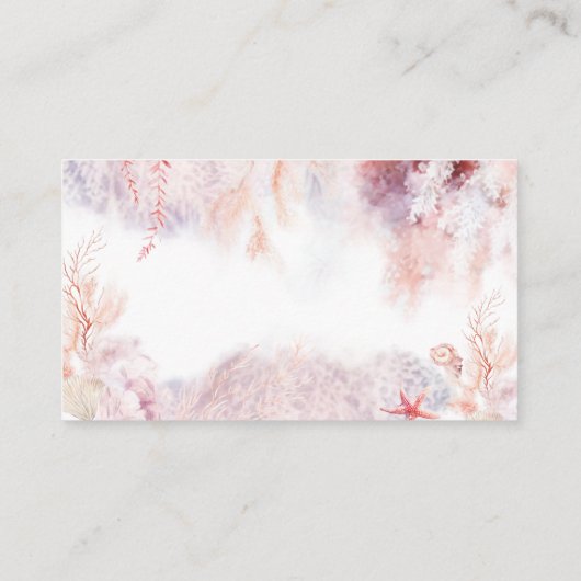 モダンな航海のブライダルシャワーレシピのリクエスト エンクロージャーカード (裏面)