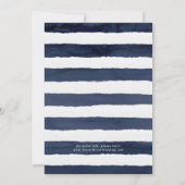 モダンな航海グリーン | 緑の結婚式の披露宴 招待状 (裏面)