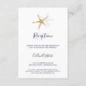 モダンな航海 | ヒトデの結婚式の披露宴 エンクロージャーカード (正面)