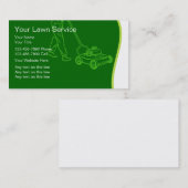 モダンな芝生のサービス業カード 名刺 (正面/裏面)
