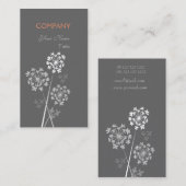 モダンな花のエレガントでファンシーな夢のプロフェッショナル 名刺 (正面/裏面)