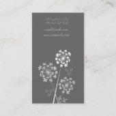 モダンな花のエレガントでファンシーな夢のプロフェッショナル 名刺 (裏面)