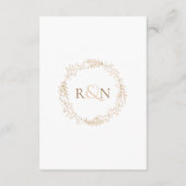 モダンな花のガーランド ゲスト情報 詳細 エンクロージャーカード (裏面)