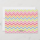 モダンな花のガーリーな誕生会 招待状 (裏面)