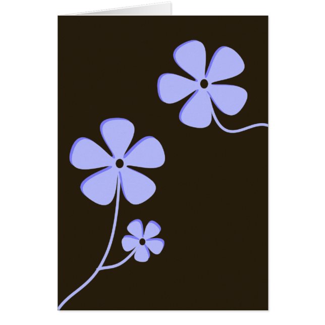 モダンな花のシルエット (正面)