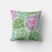 モダンな花のシルエット クッション (正面)