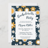 モダンな花のバチェロレッテパーティー招待状 招待状 (正面)