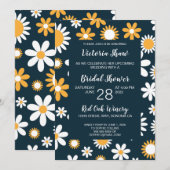 モダンな花のブライダルシャワー招待状 招待状 (正面/裏面)