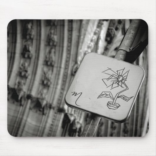 モダンな花のマウスパッド マウスパッド (正面)