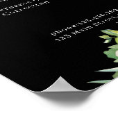 モダンな花の価格表ポスター ポスター (角)