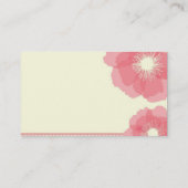 モダンな花の名刺 名刺 (裏面)