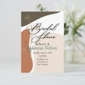 モダンな花の招待状 招待状 (スタンド正面)