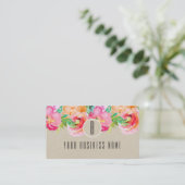 モダンな花の水彩画の顧客ロイヤルティカード ロイヤリティカード (スタンド正面)