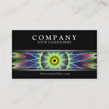 モダンな花の目の曼荼羅