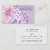 モダンな花の芍薬 名刺 (正面/裏面)