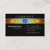 モダンな花の花束 名刺 (裏面)