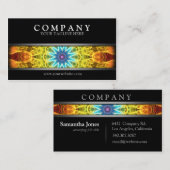 モダンな花の花束 名刺 (正面/裏面)