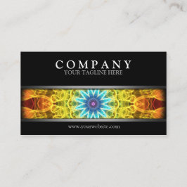 モダンな花の花束 名刺