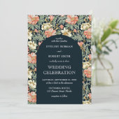 モダンな花の芸術 nouveau ウィリアム・モリス ウェディング 招待状 (スタンド正面)