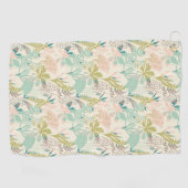 モダンな花パターン ゴルフタオル (横)