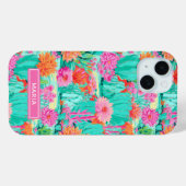 モダンな花咲くサボテンのオーダーメイド Case-Mate iPhoneケース (裏面 (横))
