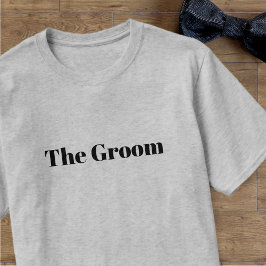 モダンな花婿バチェラー・パーティー ウェディングTシャツ Tシャツ