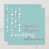 モダンな花嫁のウェディングシャワー招待状 招待状 (正面/裏面)