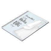 モダンな花嫁のエレガントでヴィンテージなキュートなウェディングドレス ノートブック (左側)