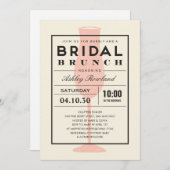 モダンな花嫁のブランチの招待状 招待状 (正面/裏面)