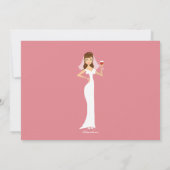 モダンな花嫁の最後の独身パーティ 招待状 (裏面)