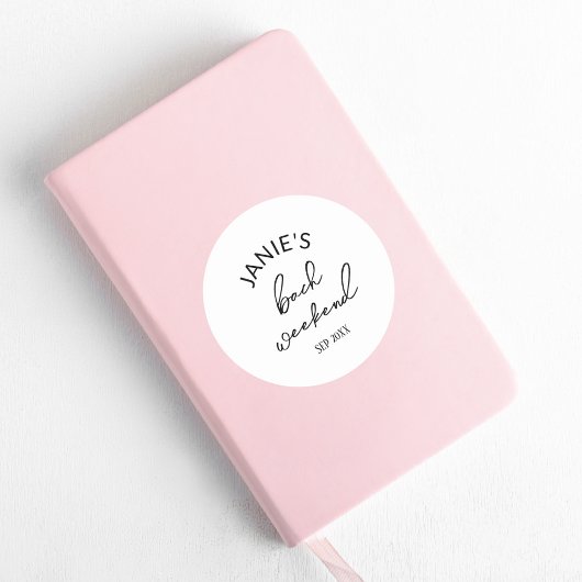 モダンな花嫁/花嫁の独身最後の女友達パーティー ラウンドシール